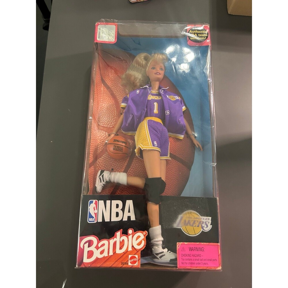 NBA Barbie Doll Los Angeles Lakers 1998 Mattel
